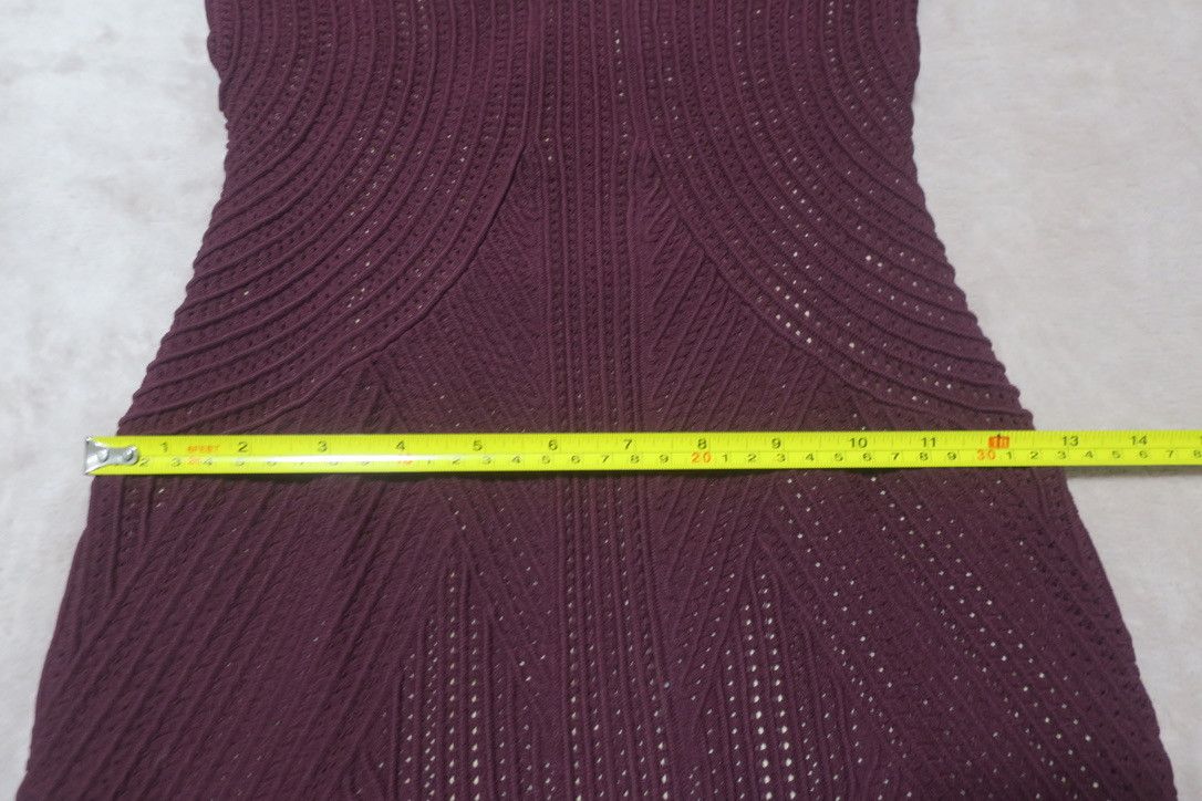 Ronny Kobo Burgundy Pencil Dress Size S / US 4 / IT 40 - 5 Thumbnail