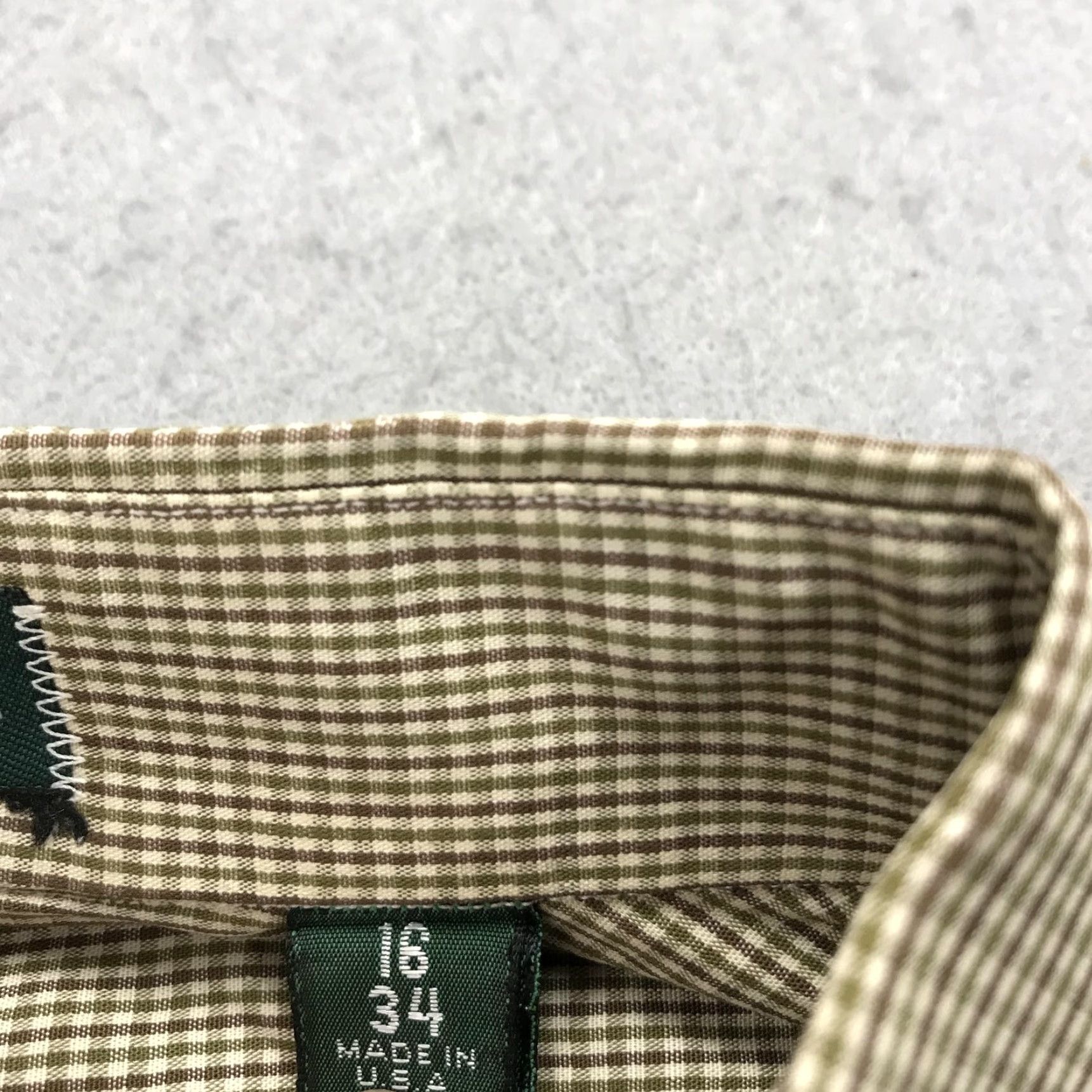 Vintage VINTAGE Gitman Bros Shirt Mens 16 34 Brown Check Button Made USA Cotton Dress Shirt Mens 16 34 Brown Check Business Dress Size 42R - 5 Thumbnail