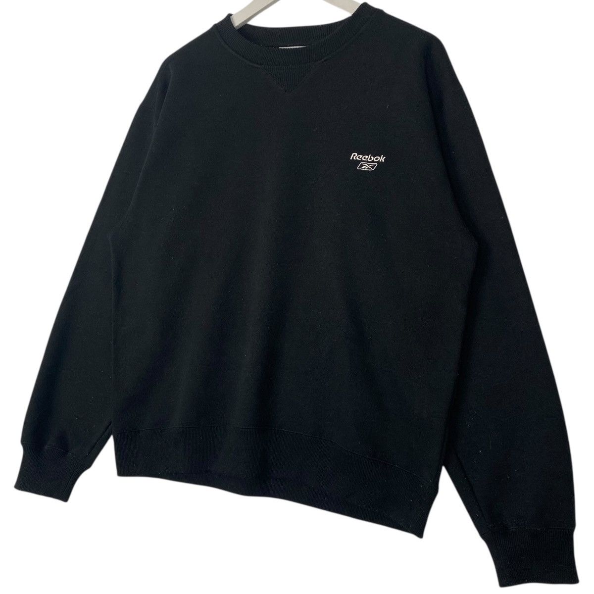 Vintage Vintage Reebok Sweatshirt Crewneck Black Small Logo Size M Size US M / EU 48-50 / 2 - 2 Thumbnail