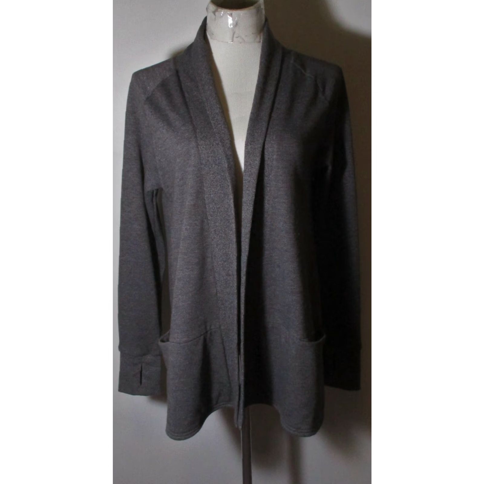 Eastern Mountain Sports EASTERN MOUNTAIN Sports Gray Wrap Jacket Women's M Casual All Seasons Cotton Size M / US 6-8 / IT 42-44 - 2 Thumbnail