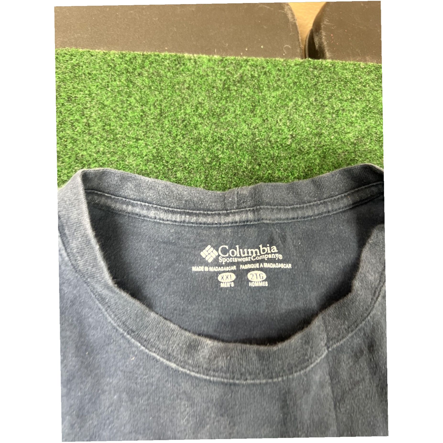 Vintage Columbia Men’s Graphic Cotton T-Shirt XXL Navy Shirt Work Outdoors Size US XXL / EU 58 / 5 - 3 Thumbnail