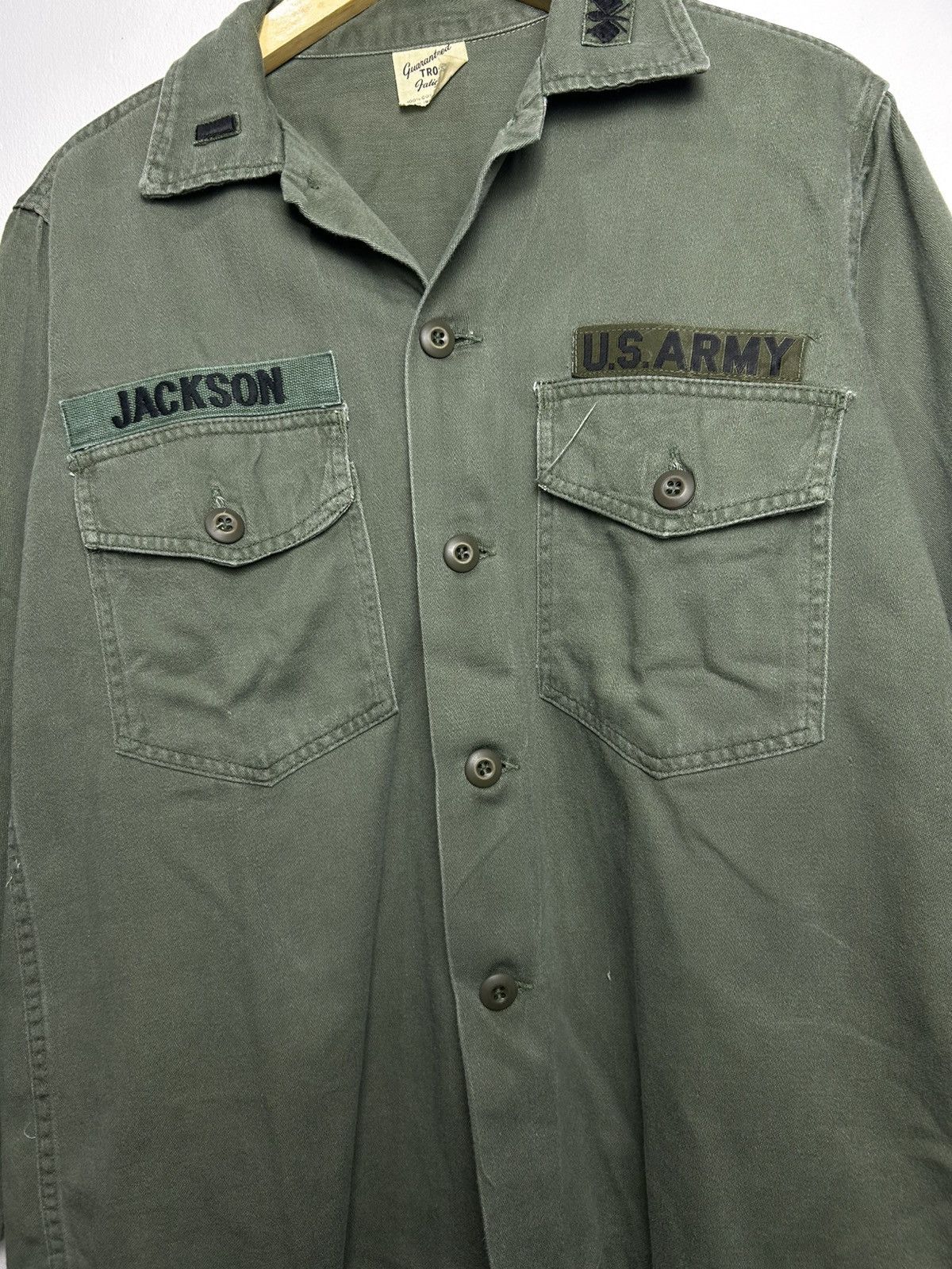 Vintage 🔥VINTAGE 60s US ARMY UTILITY SHIRT Size US L / EU 52-54 / 3 - 3 Thumbnail