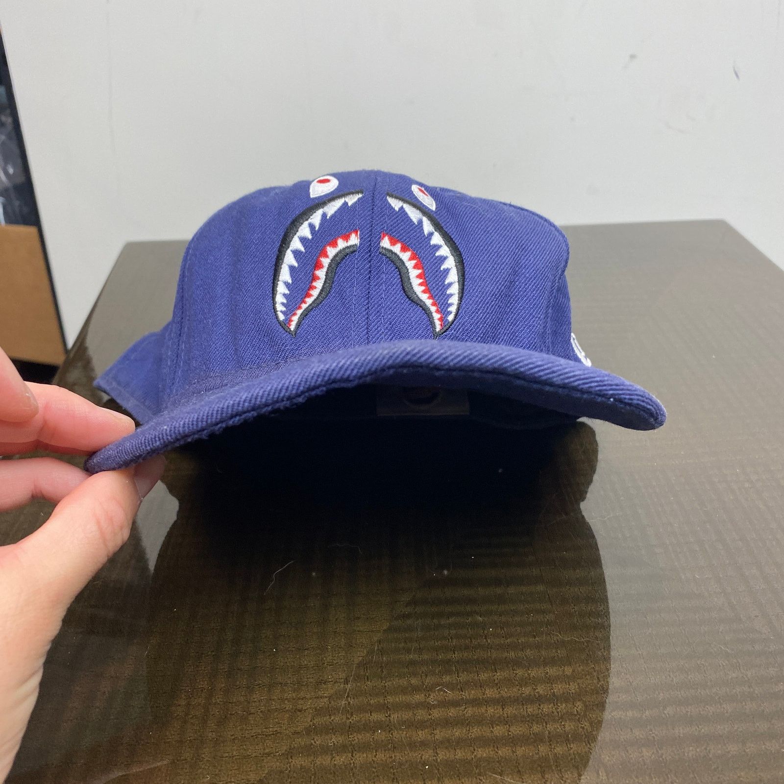 Bape × New Era Bape A Bathing Ape New Era PONR Shark Wool Hat Size 7 1/2 Size ONE SIZE - 12 Thumbnail