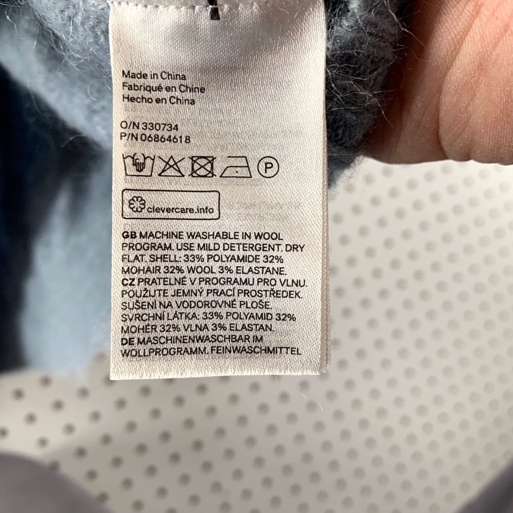 H&M H&M Wool Mohair Sweater Womens Small Blue Cable Knit Oversized Soft Cozy Size S / US 4 / IT 40 - 6 Thumbnail