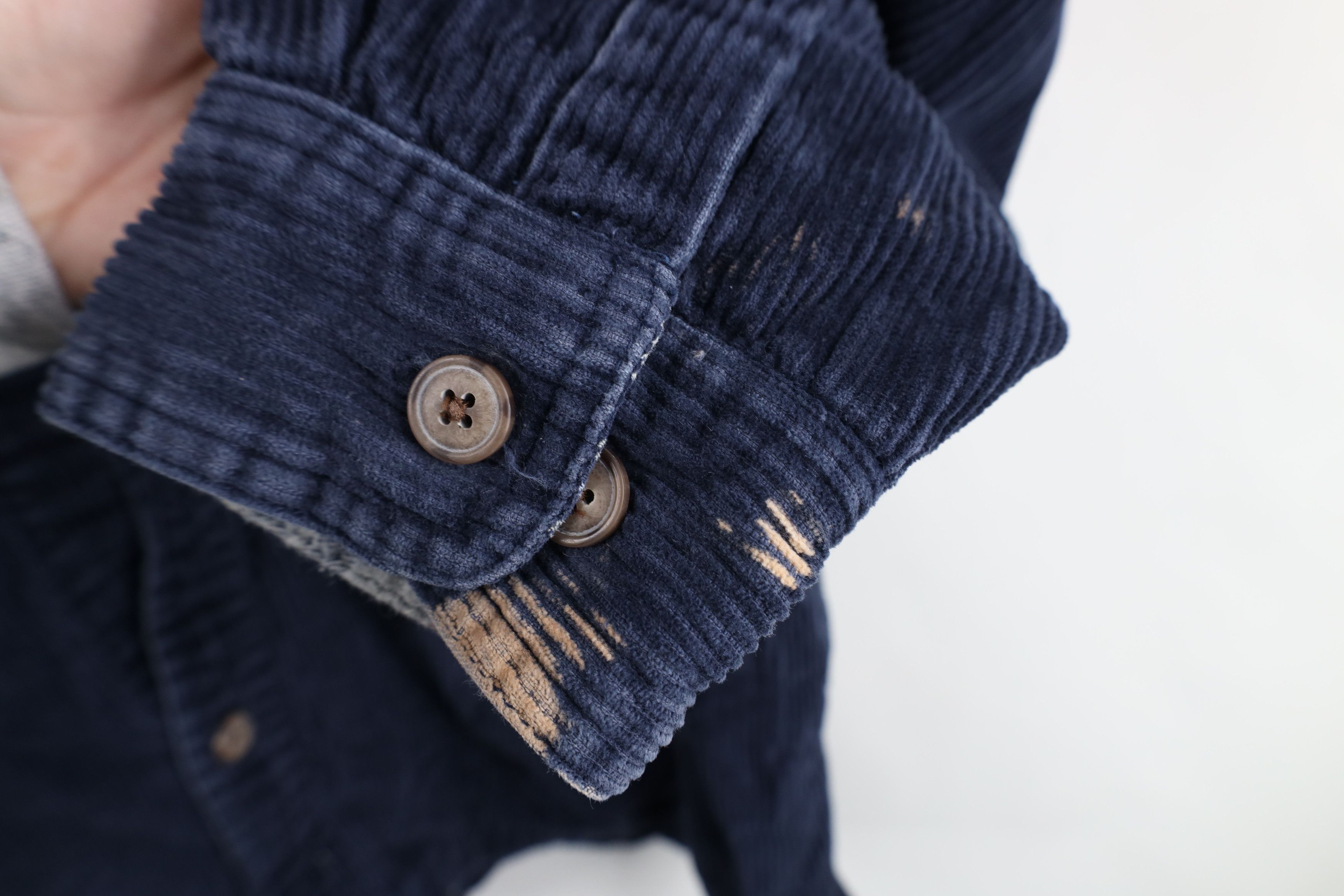 Vintage Vintage 90s Streetwear Lined Corduroy Shirt Jacket Jac Size US XL / EU 56 / 4 - 10 Thumbnail