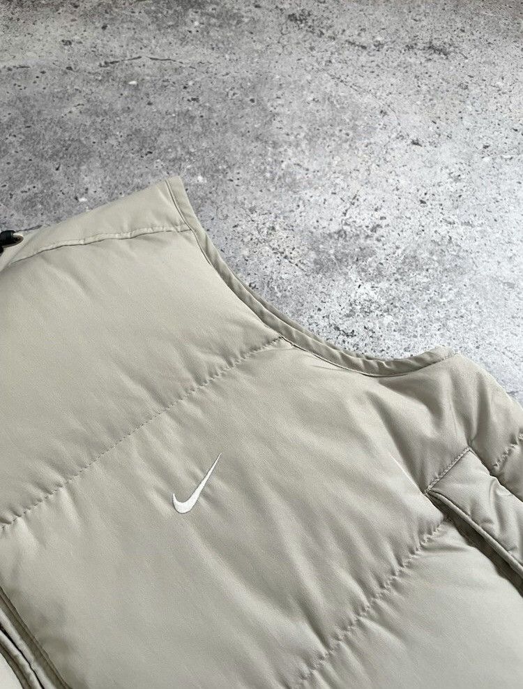 Nike × Vintage Vintage Nike Swoosh Puffer Down Vest Size US L / EU 52-54 / 3 - 3 Thumbnail