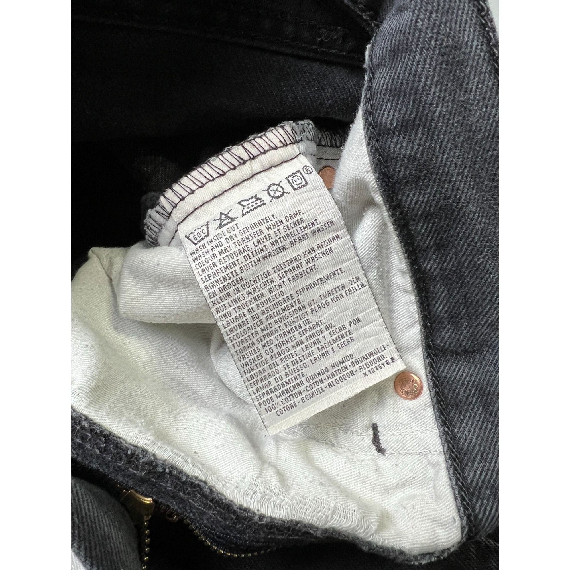 Levi's Vintage Clothing Levi’s 615 Orange Tab Vintage Black Denim Jeans (Y1050) Size US 33 - 8 Thumbnail