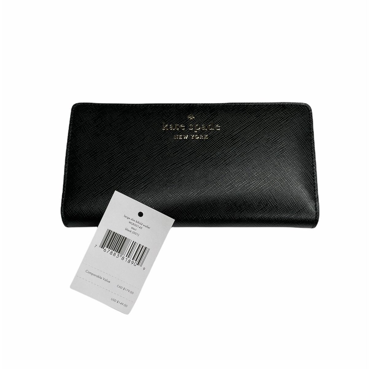 Kate Spade Kate Spade Staci Black Large Slim Bifold Wallet Size ONE SIZE - 5 Thumbnail