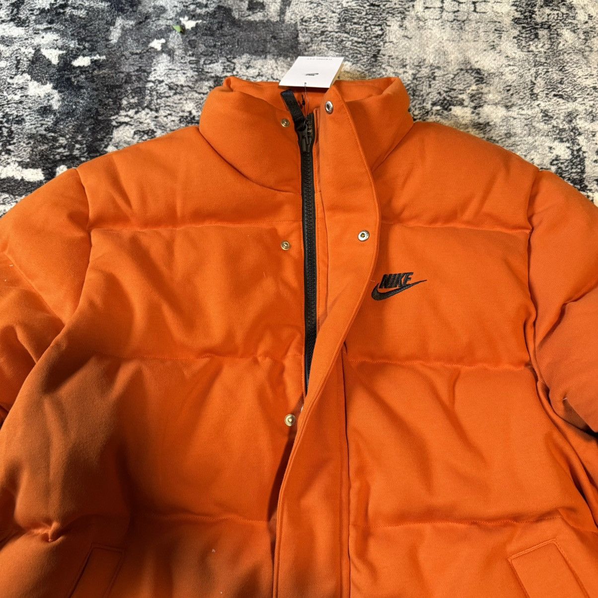 Nike Nike Therma Fit Down Fill Zip Puffer Jacket Orange Men L Grailed