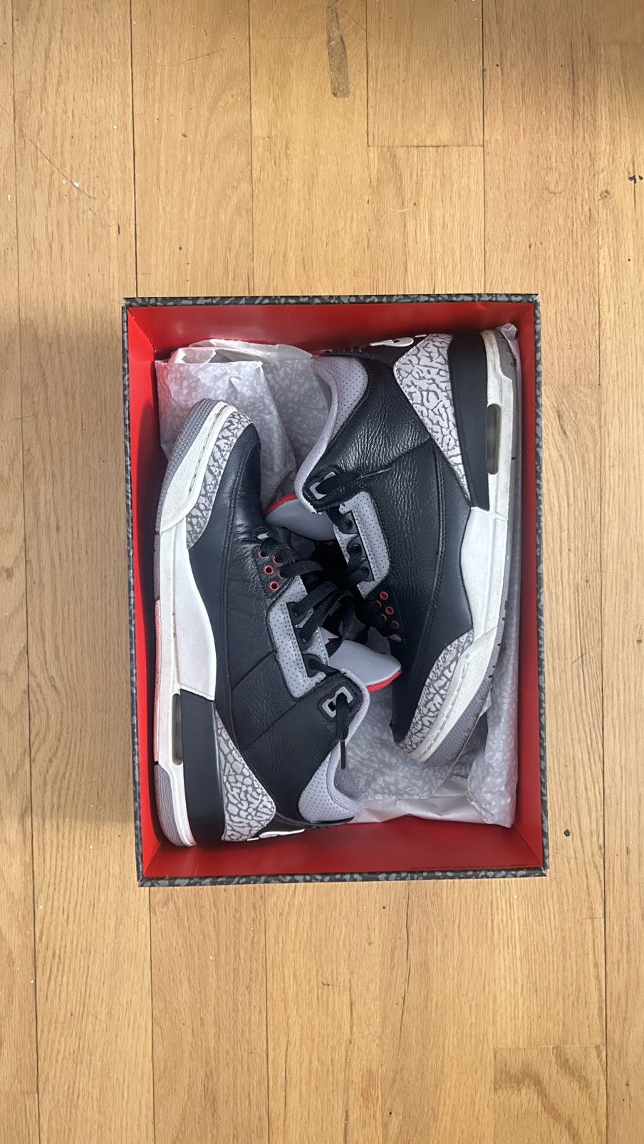 Jordan Brand Jordan 3 Black cement Size US 8.5 / EU 41-42 - 7 Thumbnail