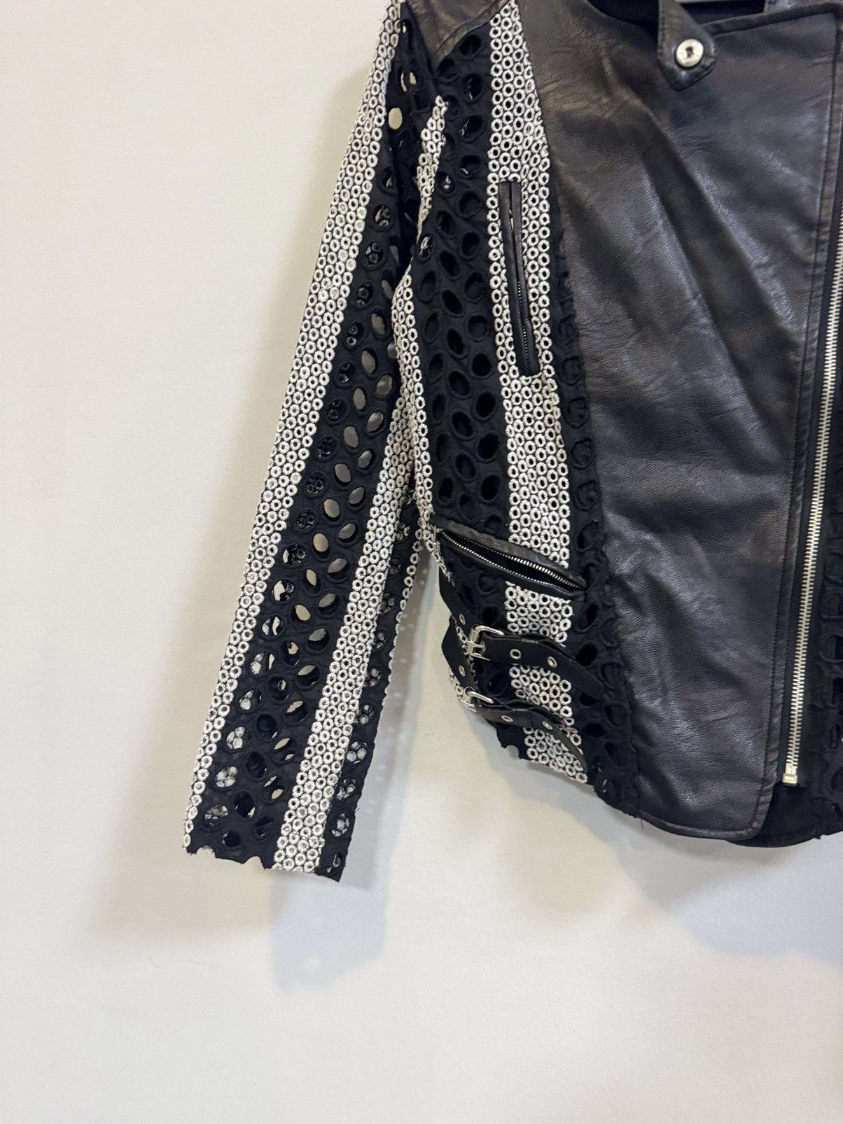 If Six Was Nine × Japanese Brand CRAZY Style Leather Jacket Opium Size XS / US 0-2 / IT 36-38 - 2 Thumbnail