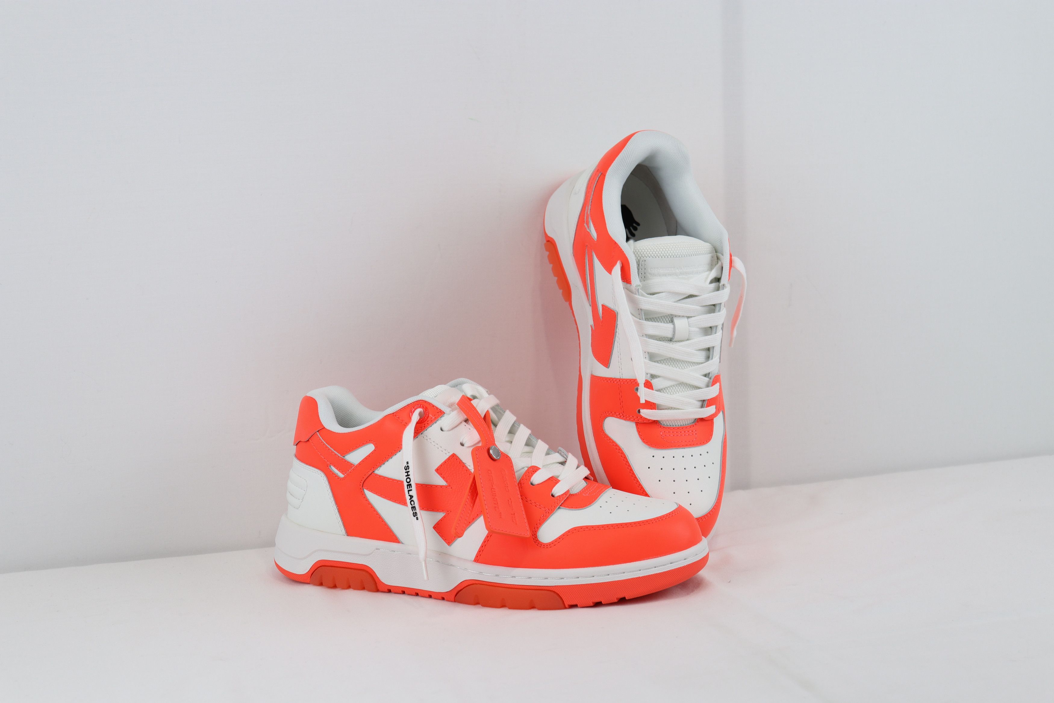 Off-White o1rshd1 Q: 2 / Out of Office Sneakers in Fluo Orange & White Size US 12 / EU 45 - 12 Thumbnail