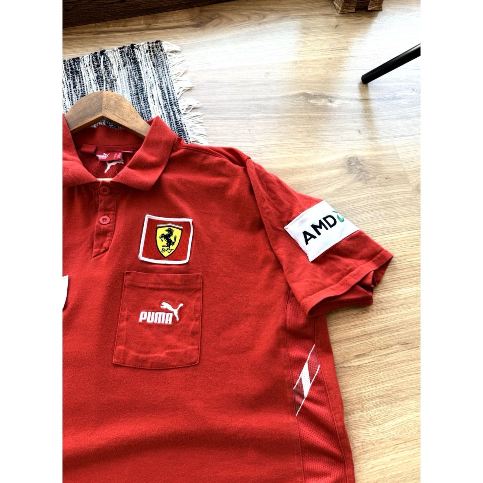 Ferrari VINTAGE PUMA FERRARI SCUDERIA FORMULA 1 RACING POLO JERSEY RED XXL Men T-Shirt Size US XXL / EU 58 / 5 - 4 Thumbnail