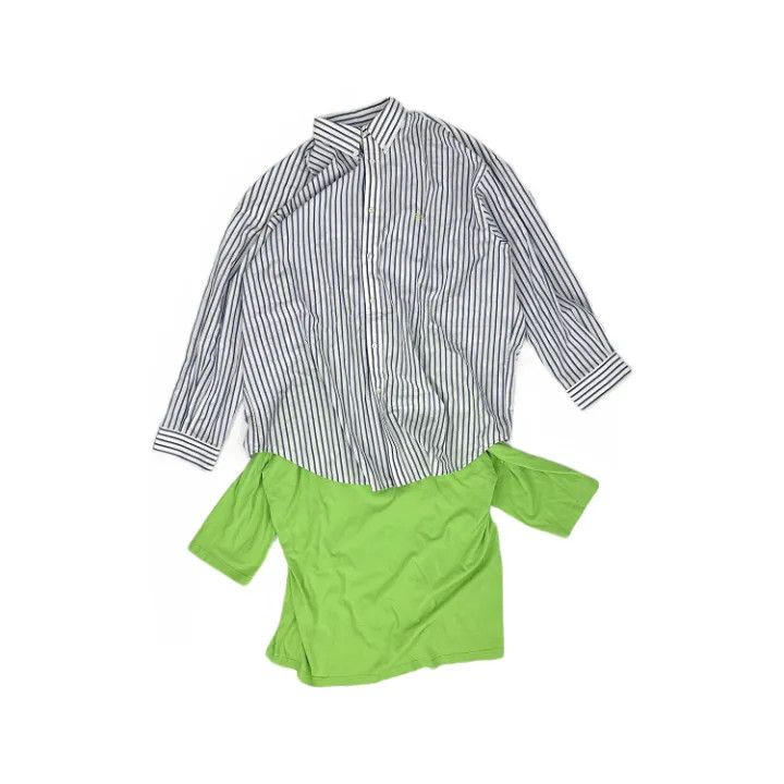 Balenciaga Balenciaga Casual Stylish Button-Up Shirt and Tee 0079 Size US S / EU 44-46 / 1 - 1 Thumbnail