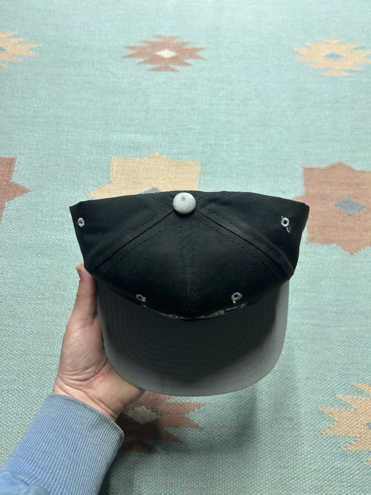 Vintage Vtg SnapBack hat Wolohan Lumber black embroidered Michigan Size ONE SIZE - 3 Thumbnail