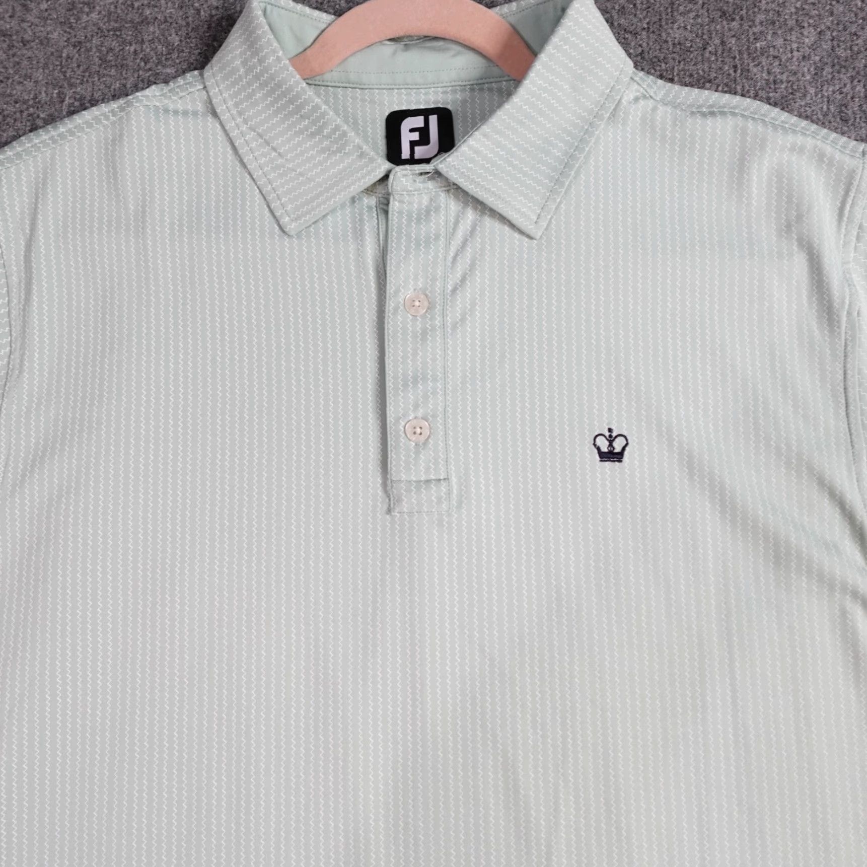 Footjoy FootJoy Polo Shirt Men L Blue Striped Embroidered Performance Golf Shirts Size US L / EU 52-54 / 3 - 2 Thumbnail