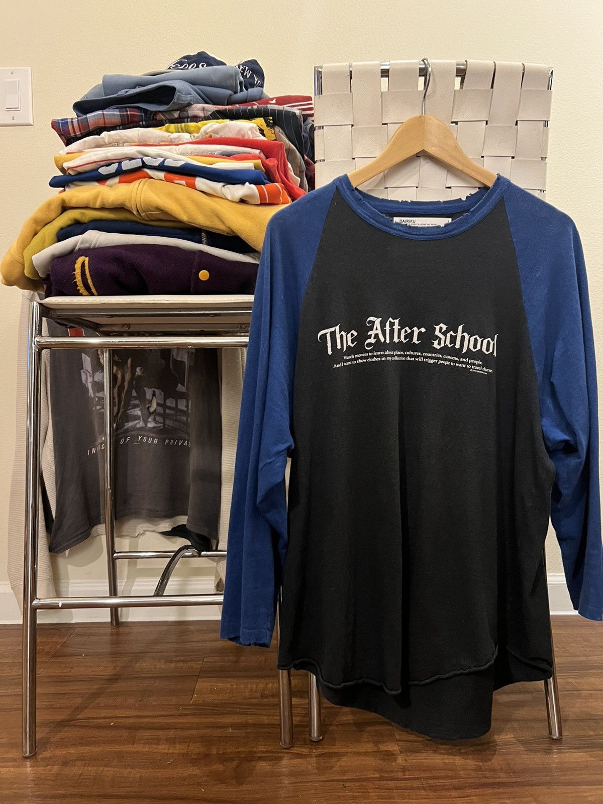 Japanese Brand Dairiku “Boy Meets World”Raglan tee Size US L / EU 52-54 / 3 - 1 Thumbnail