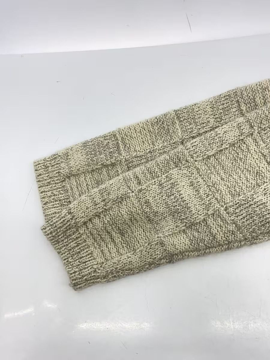 Stitch Pattern Wool Knit Cardigan