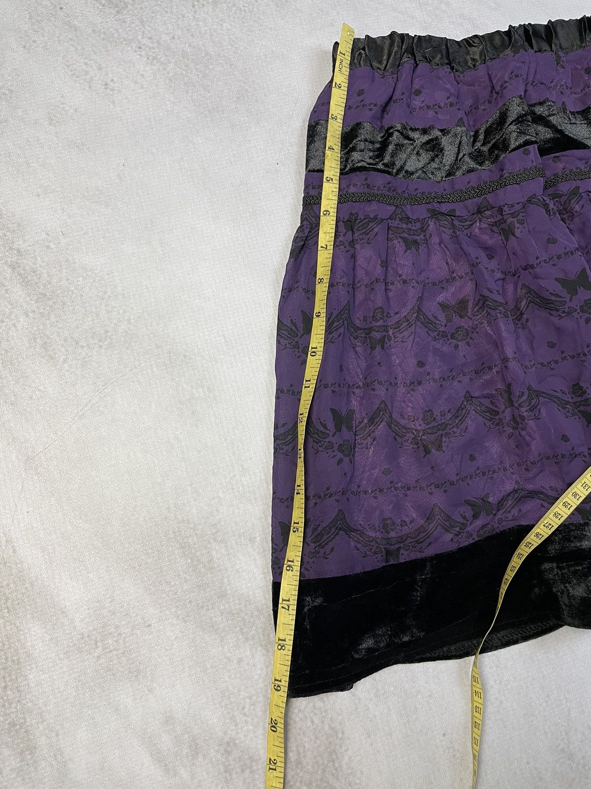 LIZ LISA Axes Femme Dark Coquette Lolita Butterfly Purple Skirt Size 25" / US 0 / IT 36 - 10 Thumbnail