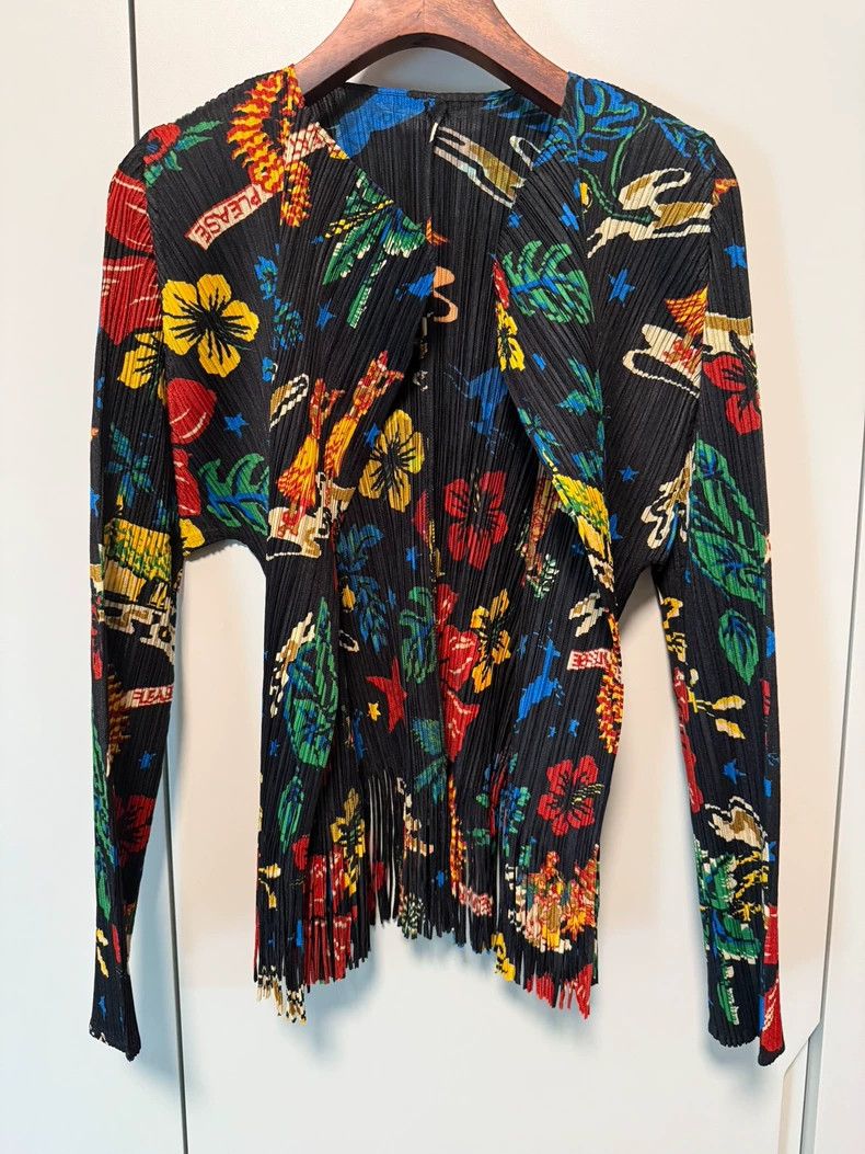 Issey Miyake Issey Miyake A bustling fringed cardigan Size L / US 10 / IT 46 - 1 Thumbnail