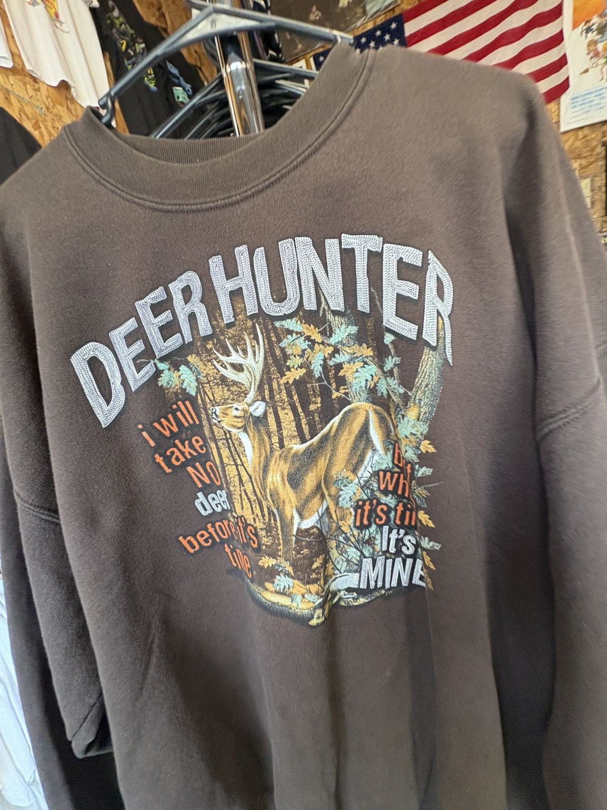 Vintage Vintage 1990’s Deer Hunting Crewneck sweatshirt Size US XL / EU 56 / 4 - 2 Thumbnail