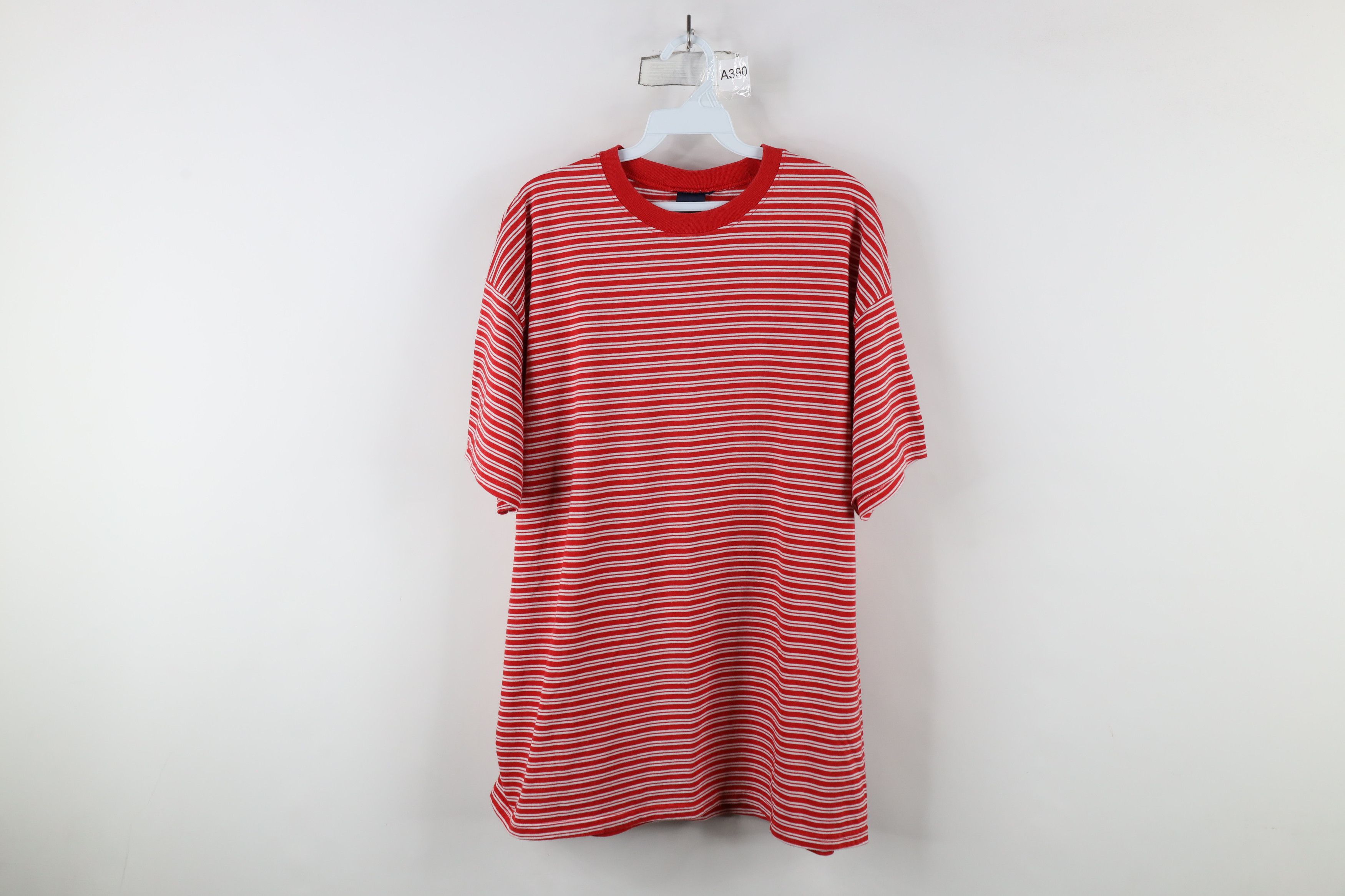 Vintage Vintage 90s Streetwear Cane Striped Short Sleeve T-Shirt Size US L / EU 52-54 / 3 - 1 Thumbnail
