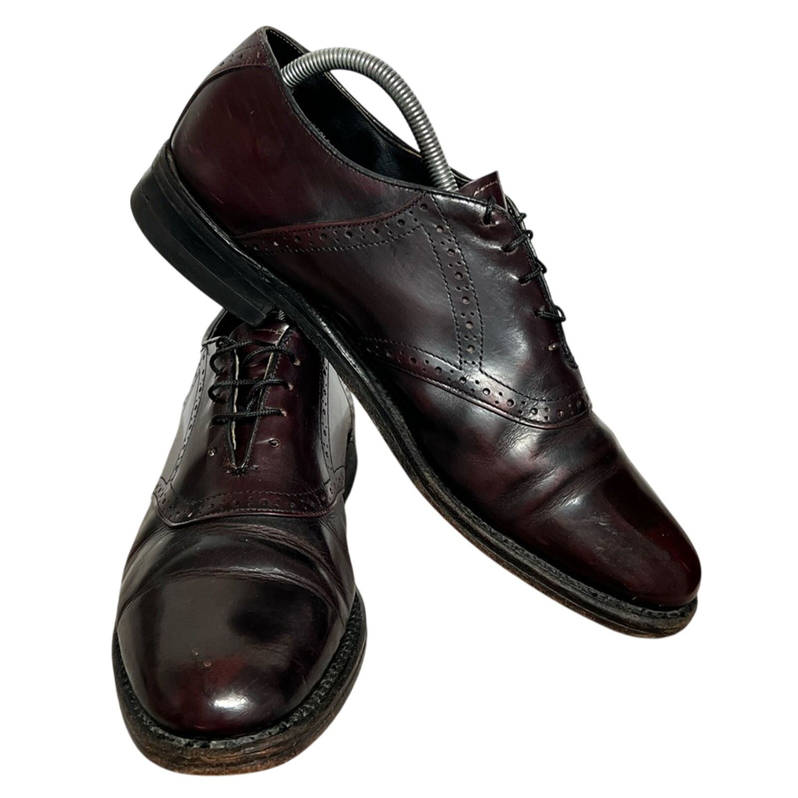 Other MEN VINTAGE BRITISH WALKERS CUSTOM BURGUNDY OXFORD SHOES Size US 9.5 / EU 42-43 - 3 Thumbnail