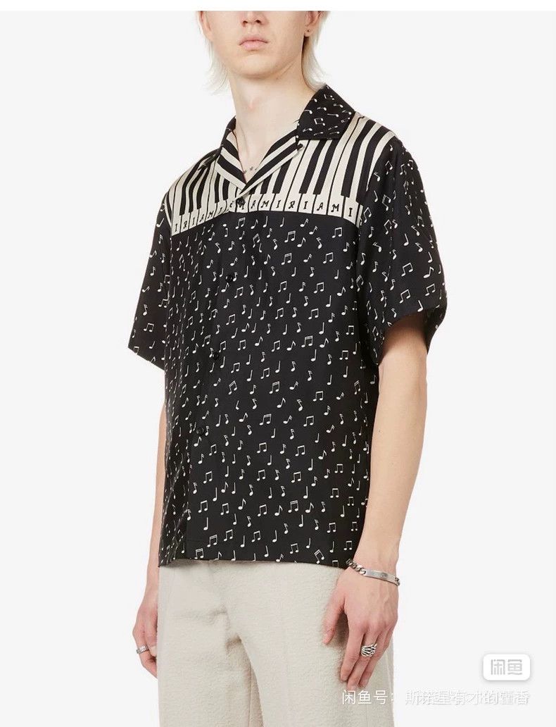 Amiri Amiri piano note design shirt Size US L / EU 52-54 / 3 - 6 Thumbnail