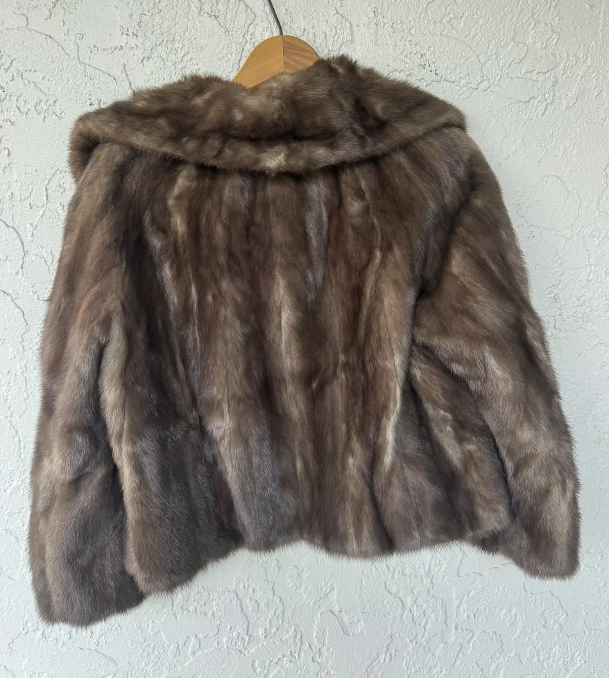 Designer Vintage Mink Fur Coat Size ONE SIZE - 6 Thumbnail