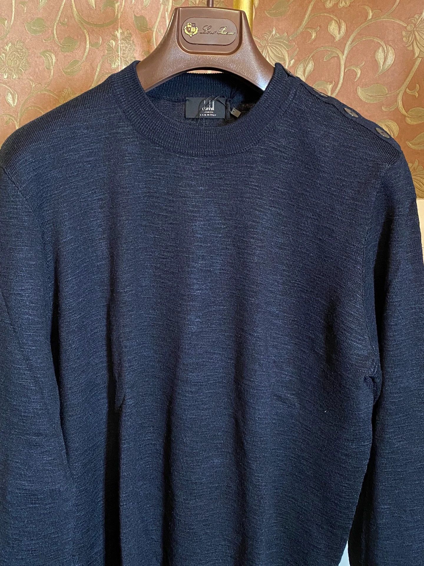 Alfred Dunhill Dunhill 100% Silk Italian Made Sweater MOP Buttons Size US M / EU 48-50 / 2 - 3 Thumbnail