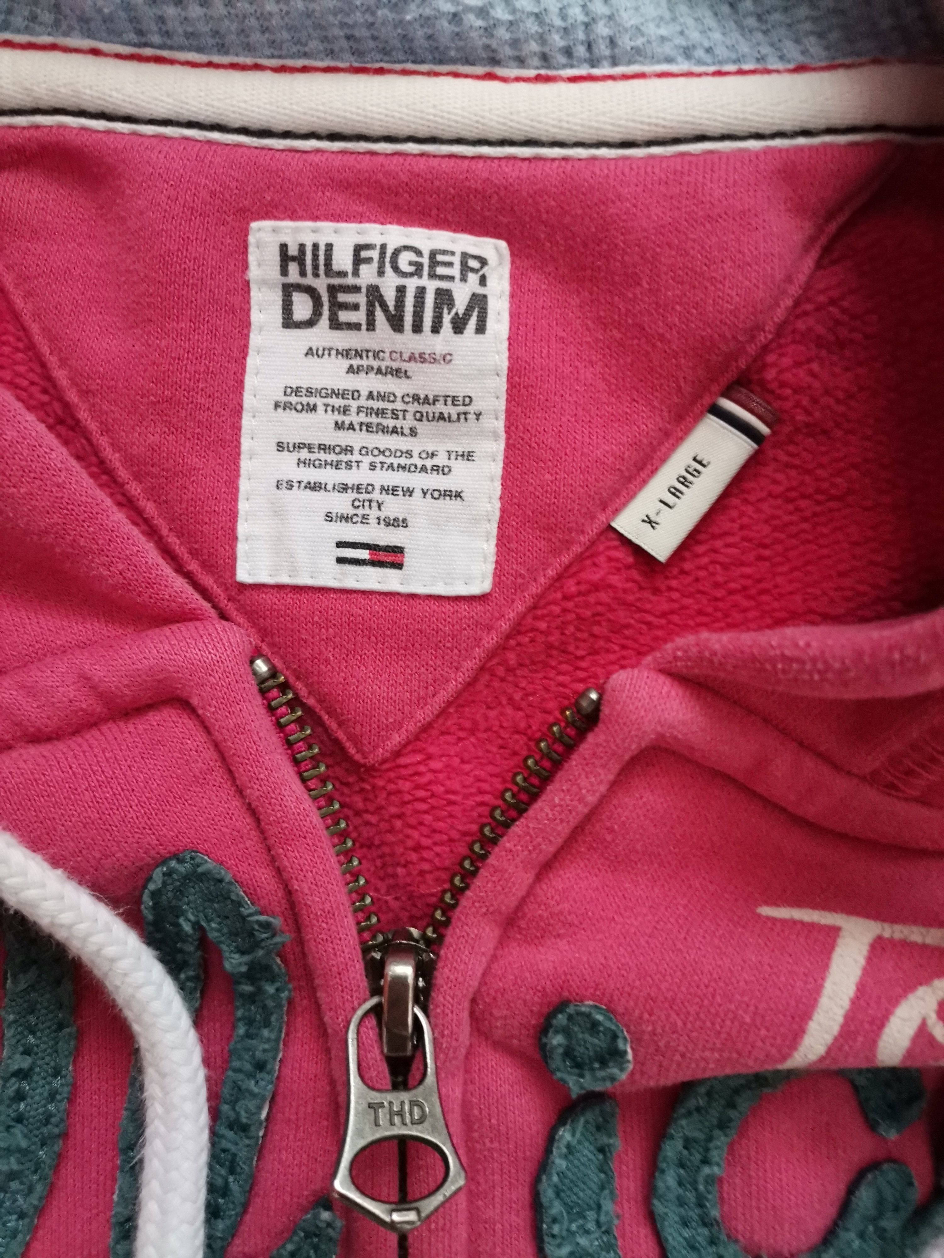 Tommy Hilfiger Hilfiger Denim Women's Zip Up Hoodie Size XL / US 12-14 / IT 48-50 - 3 Thumbnail
