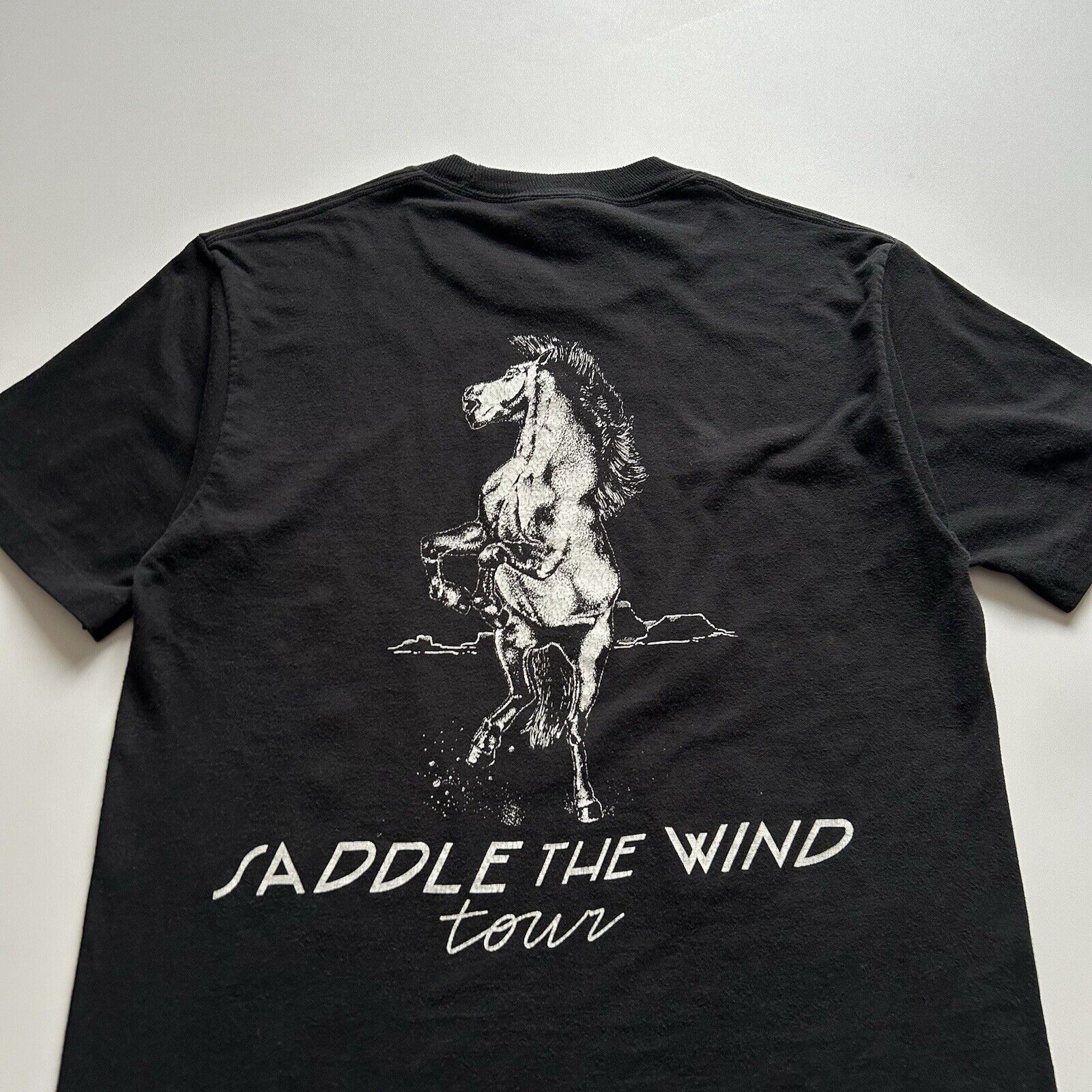 Band Tees × Vintage Vintage 80s Janie Fricke Saddle The Wind Tour T Shirt Small Size US M / EU 48-50 / 2 - 4 Thumbnail