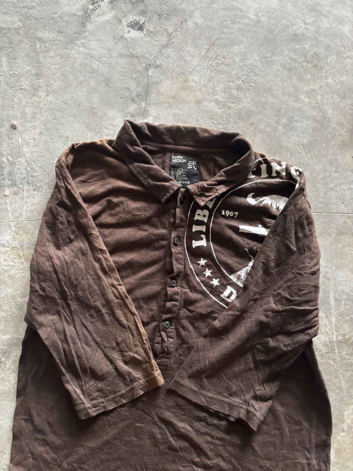 PPFM PPFM Y2K liberatingo donald faded 3 quarter sleeve shirt Size US M / EU 48-50 / 2 - 6 Thumbnail