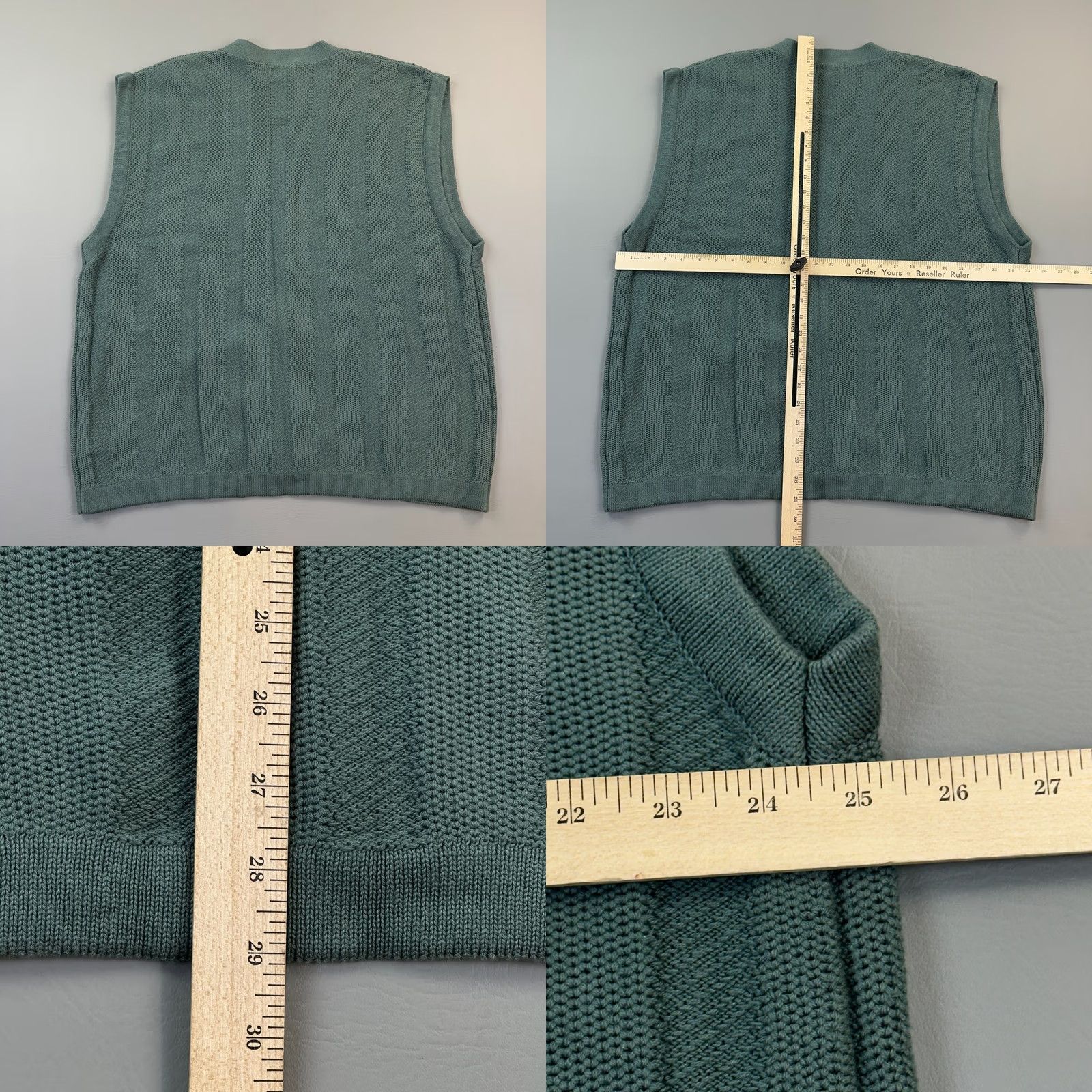 Reebok VINTAGE Reebok Golf Sweater Vest Mens 2XL Green Button Front Sleeveless Casual Size US XXL / EU 58 / 5 - 8 Thumbnail