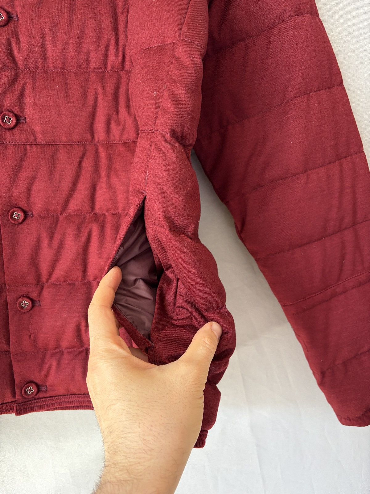Nanamica nanamica Wool Down Red Cardigan Size US M / EU 48-50 / 2 - 8 Thumbnail