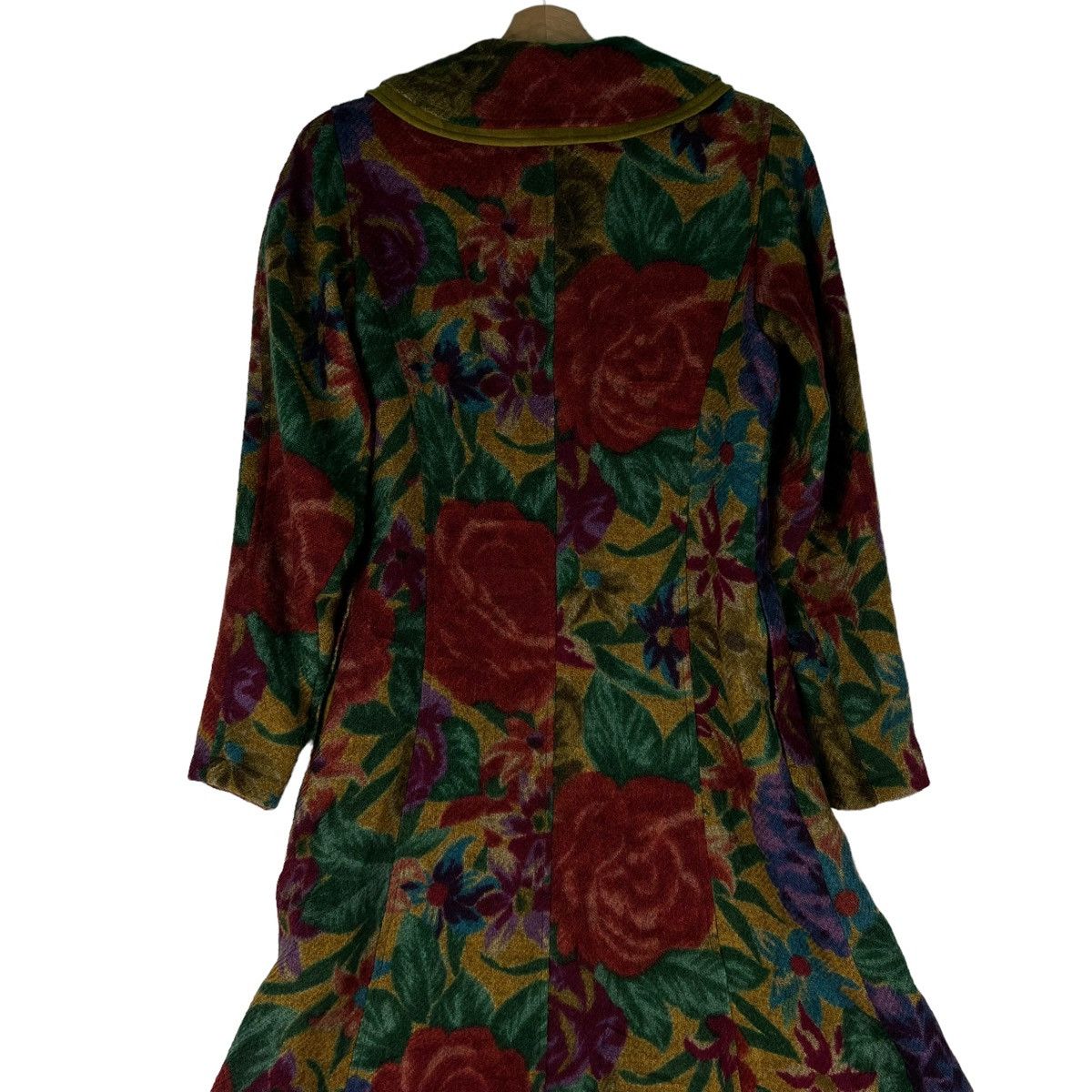 Kenzo 🔥VINTAGE KENZO LONG JACKET WOOL FULL PRINT FLOWER DESIGN Size M / US 6-8 / IT 42-44 - 8 Thumbnail