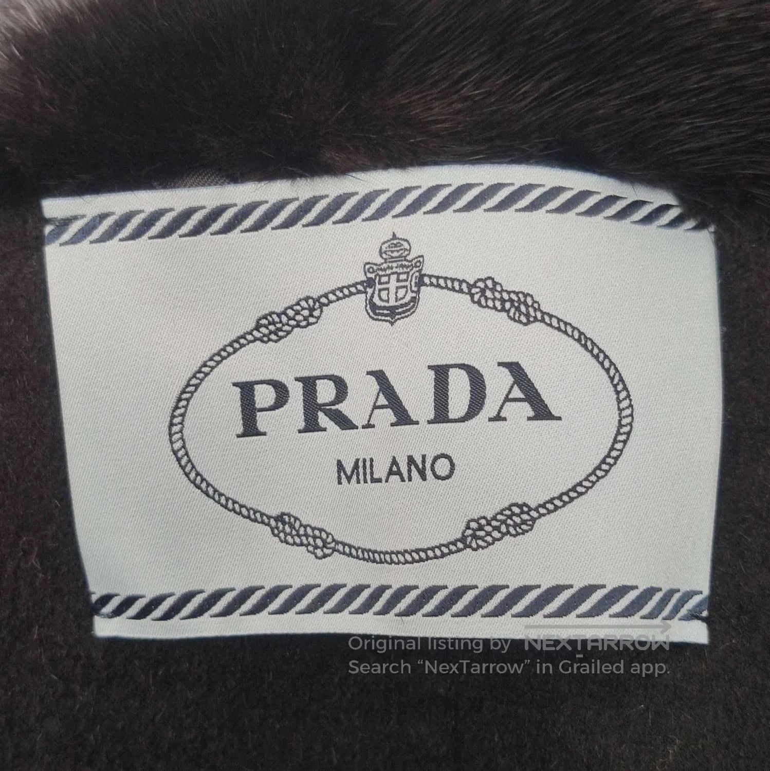 Prada Prada Wool Blend Coat with Fur Collar . Size US L / EU 52-54 / 3 - 4 Thumbnail