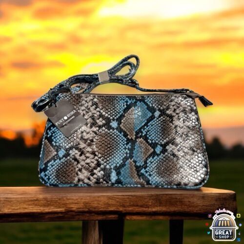 Other Python-Print Faux Leather Crossbody Bag With Adjustable Stra Size ONE SIZE - 1 Thumbnail