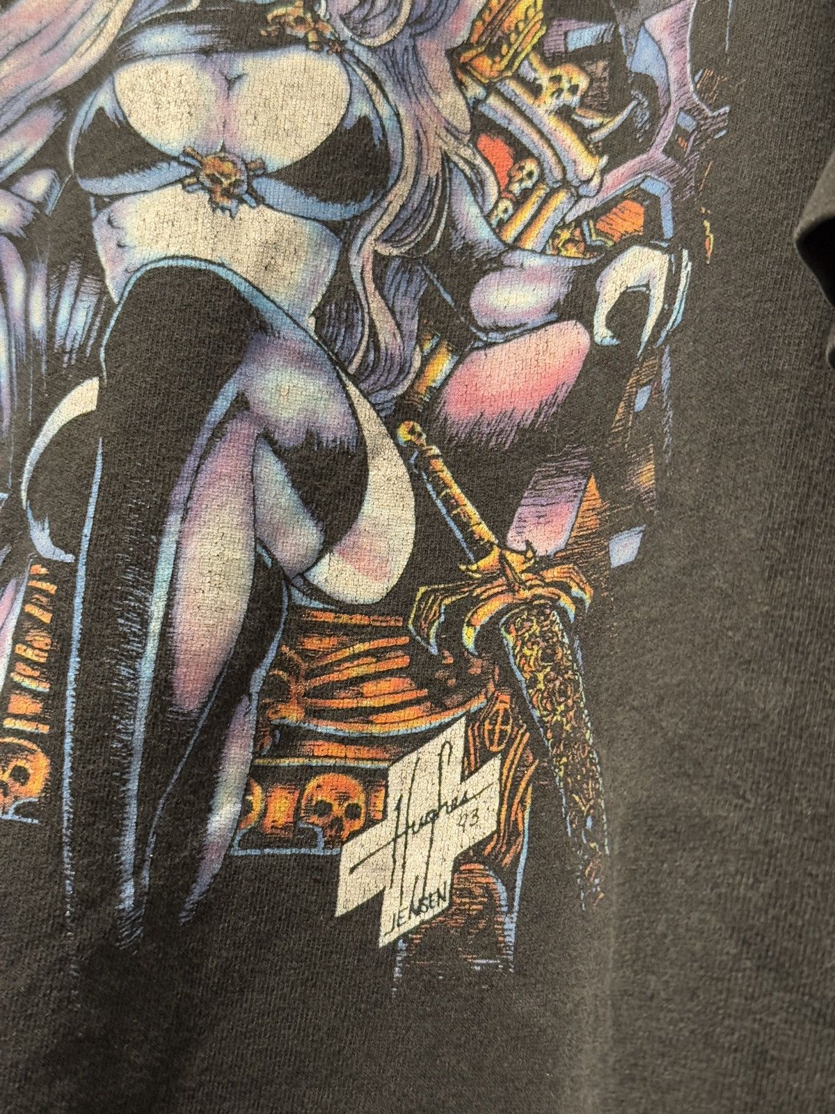 Fruit Of The Loom × Marvel Comics × Vintage *RARE* 1993 90s SINGLE STITCH COMICS CHAOS! LADY DEATH Size US XL / EU 56 / 4 - 4 Thumbnail
