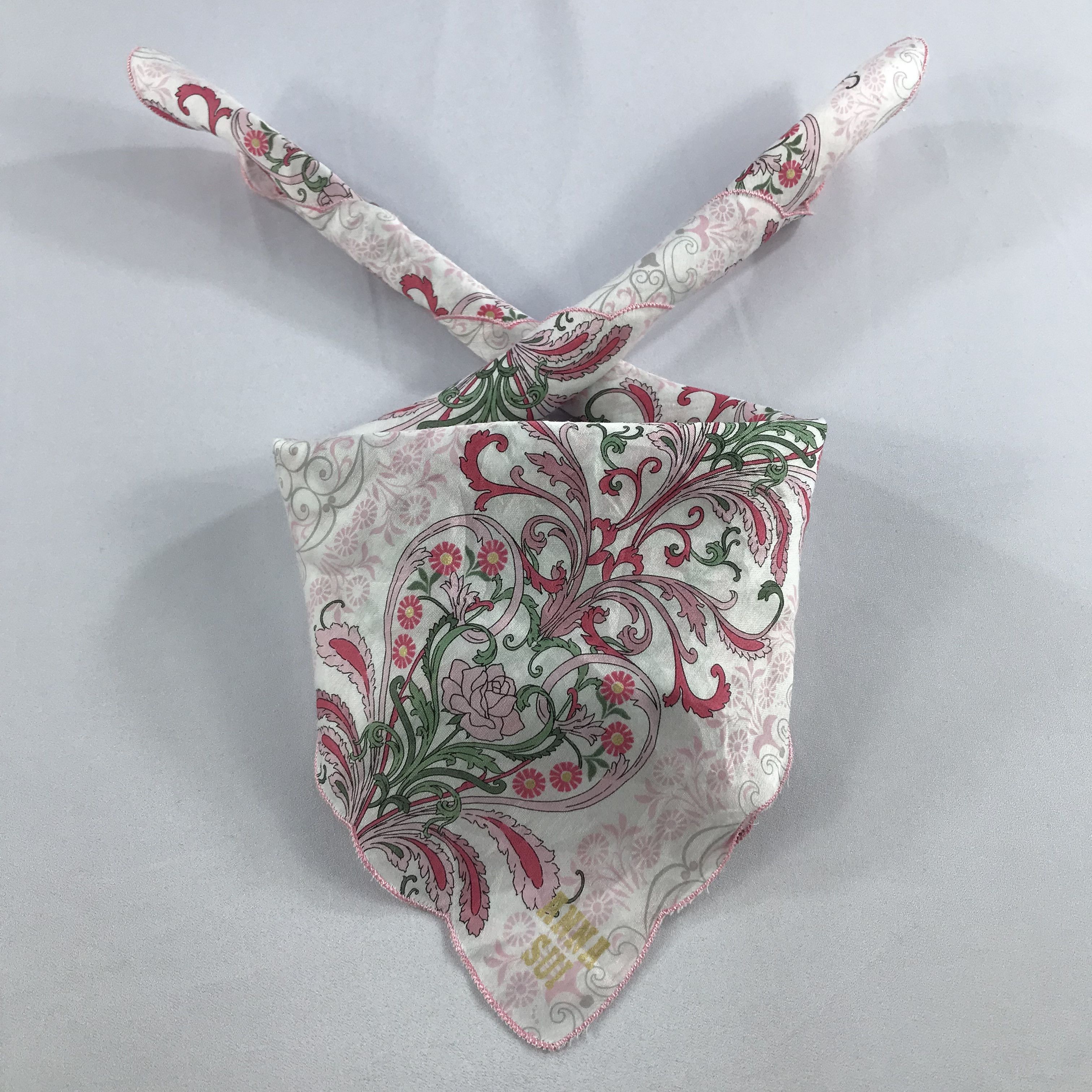 Anna Sui × Vintage Anna Sui Bandana / Handkerchief / Neckerchief - S2677 Size ONE SIZE - 3 Thumbnail