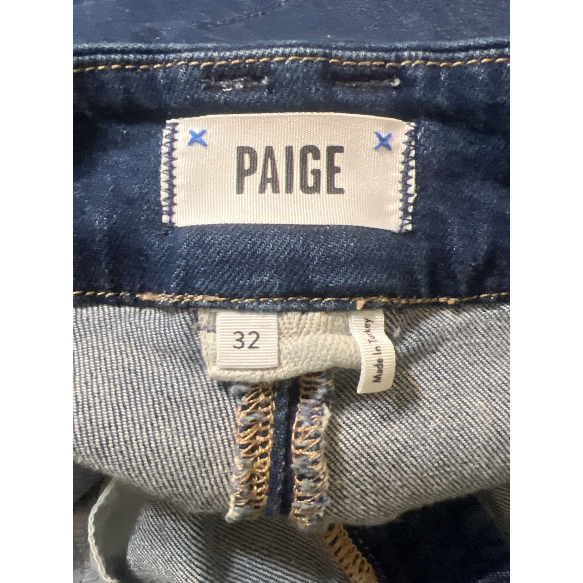 Paige Paige Dion Cargo Pocket Denim Blue Jeans Relaxed Fit Flare L Size 32" / US 10 / IT 46 - 5 Thumbnail