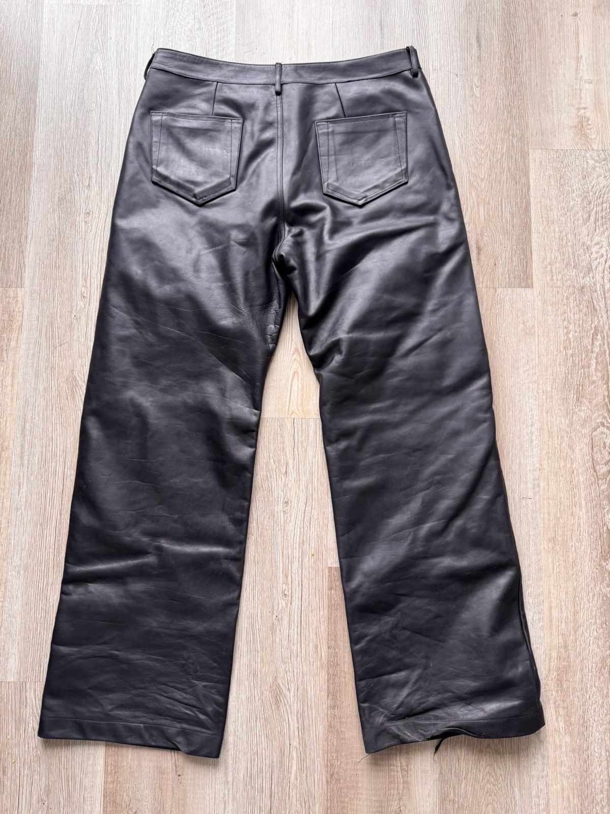 Rick Owens Rick Owens leather geth pants Size US 36 / EU 52 - 2 Thumbnail