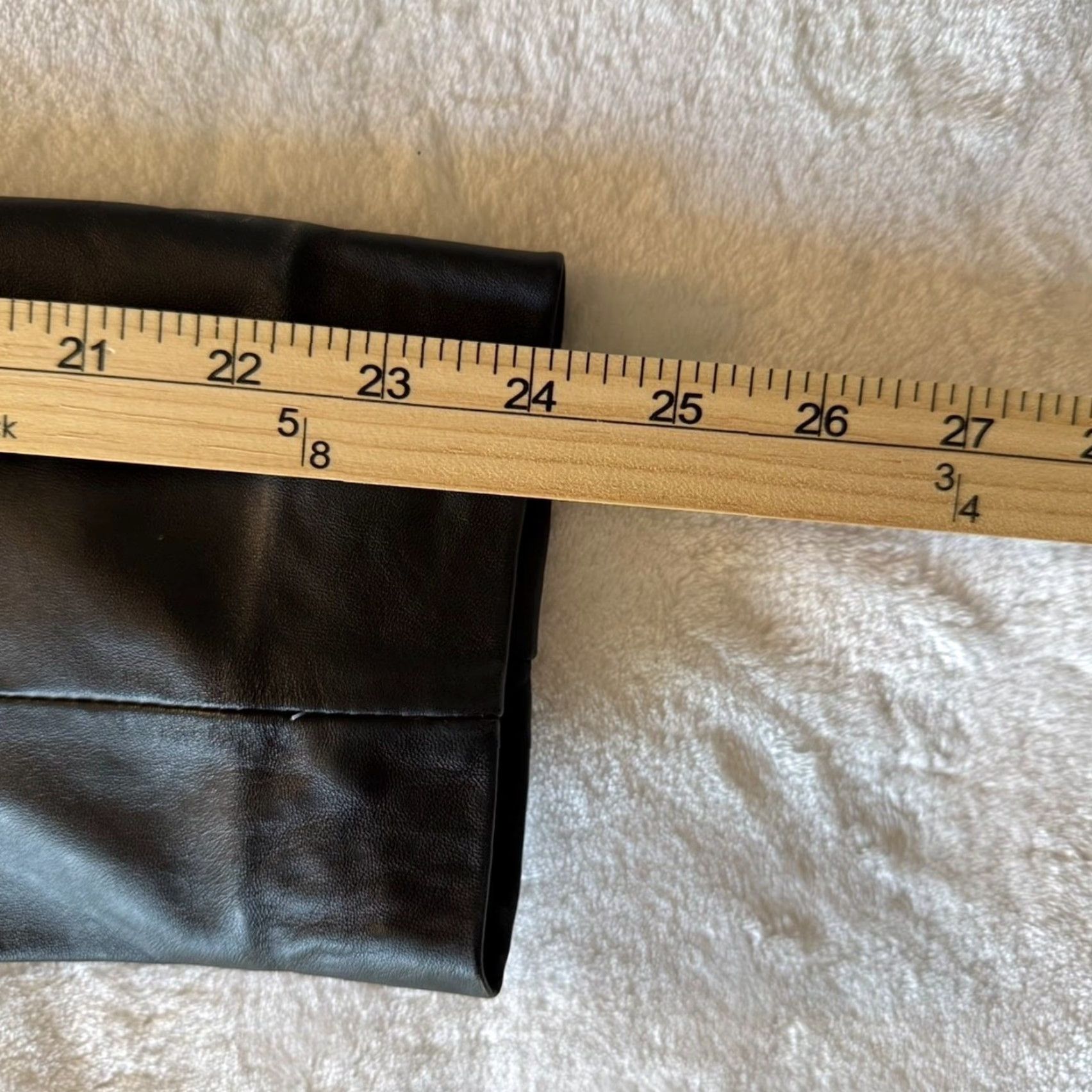 Vintage John Paul Richard Leather Jacket Women 10 Black Button Front Mid-Length Blazer Coat Size L / US 10 / IT 46 - 6 Thumbnail