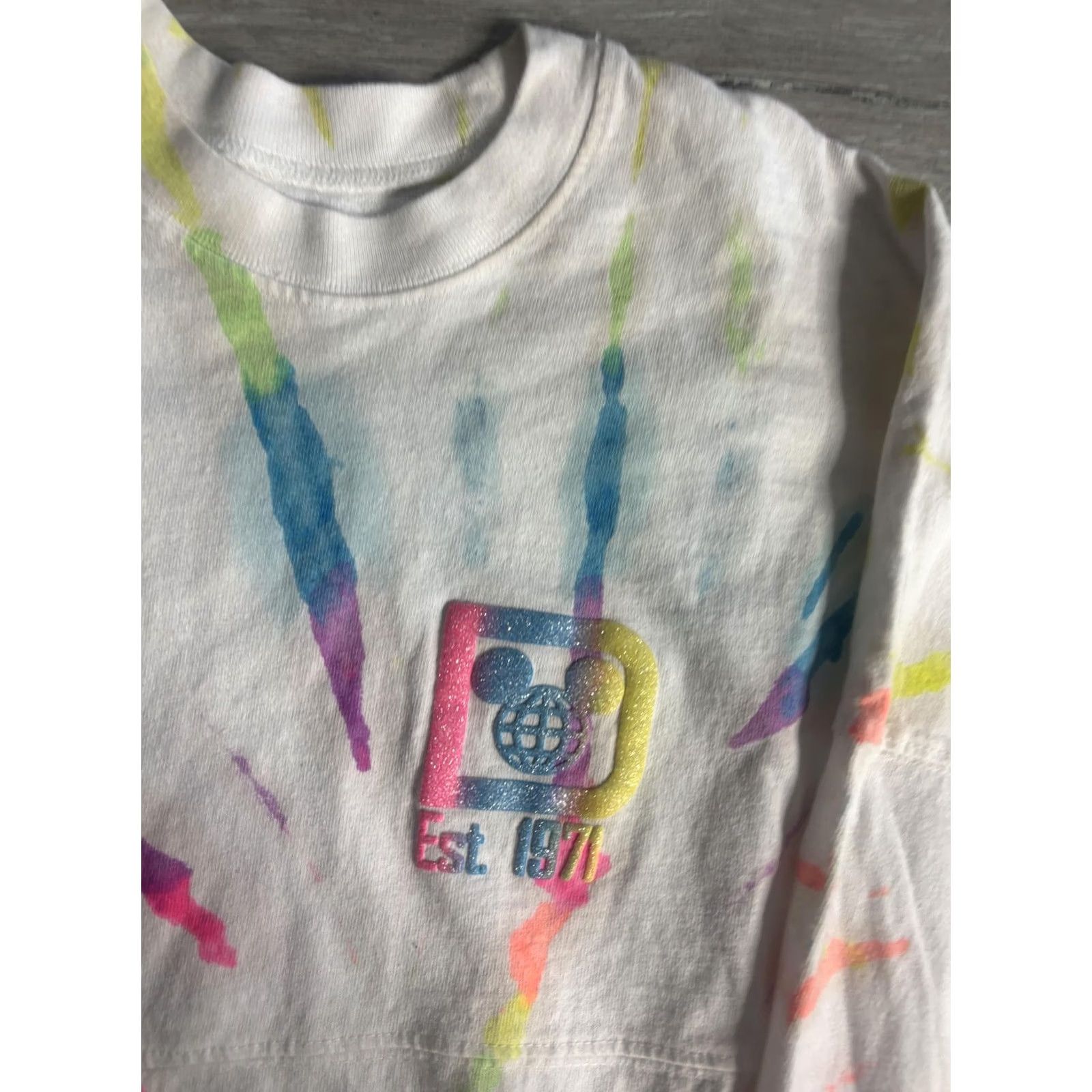 Disney Disney Spirit Jersey Shirt Womens XS Multicolor Tie Dye Walt Disney World Top Size XS / US 0-2 / IT 36-38 - 3 Thumbnail