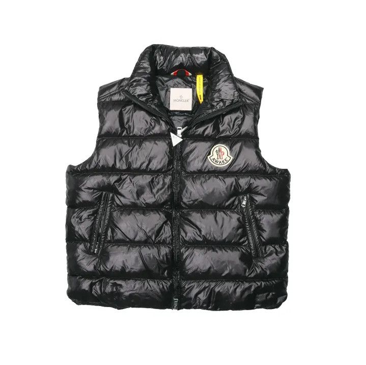 Moncler Moncler Tibet Big Logo Black Nylon Down Puffer Vest | Grailed