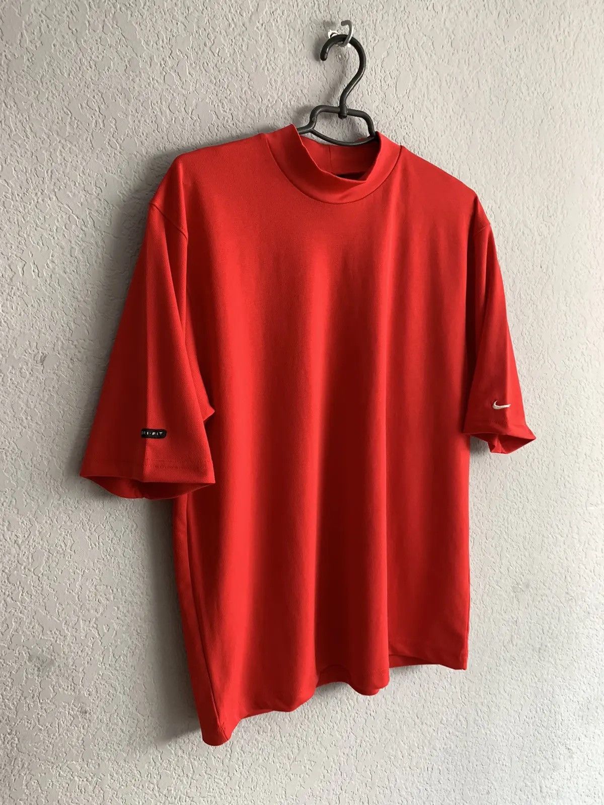 Nike × Vintage Vintage Nike Center Logo Tee Y2K made in USA drill tee 90s Size US M / EU 48-50 / 2 - 4 Thumbnail