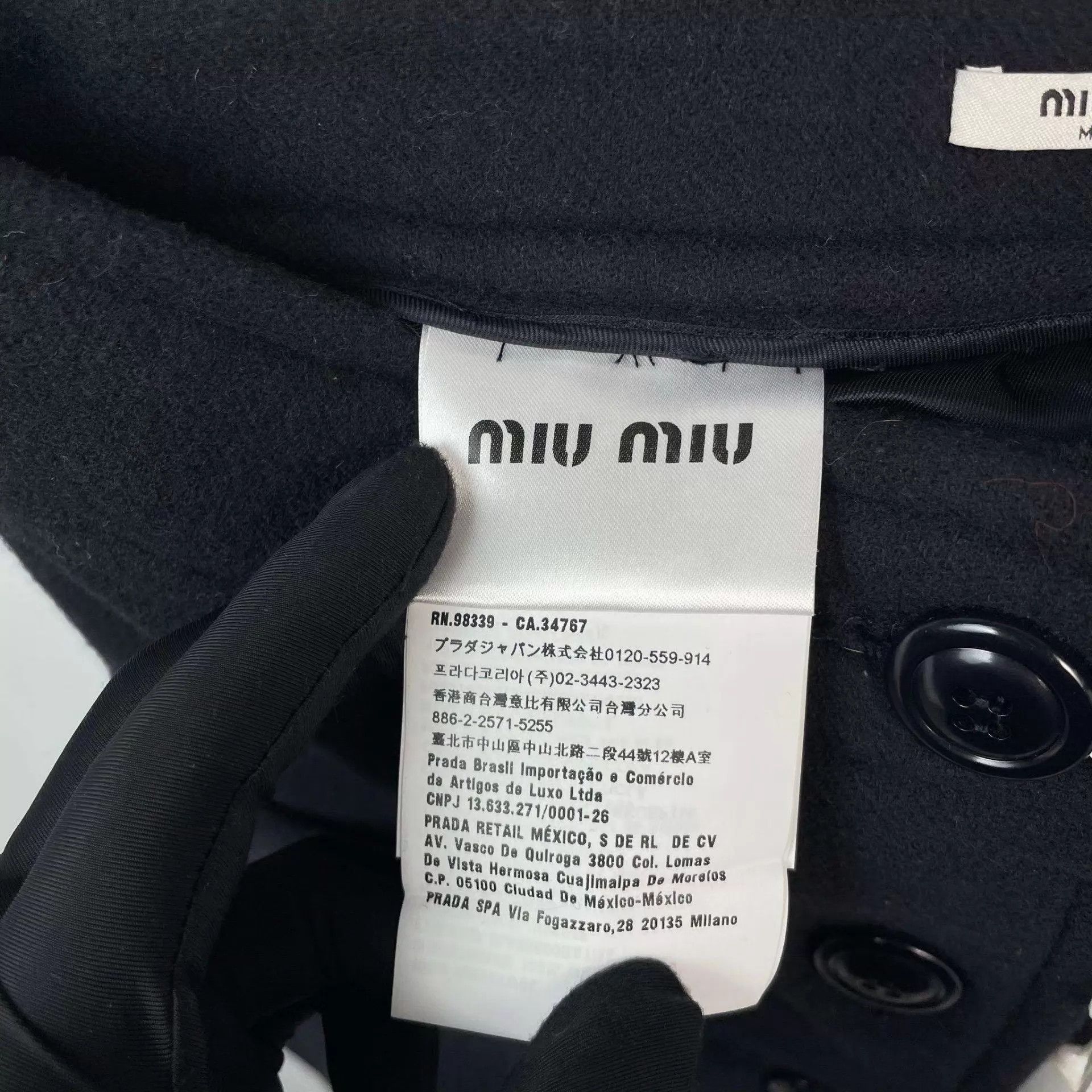 Miu Miu MIU MIU black cashmere skirt 38 Size 26" / US 2 / IT 38 - 5 Thumbnail