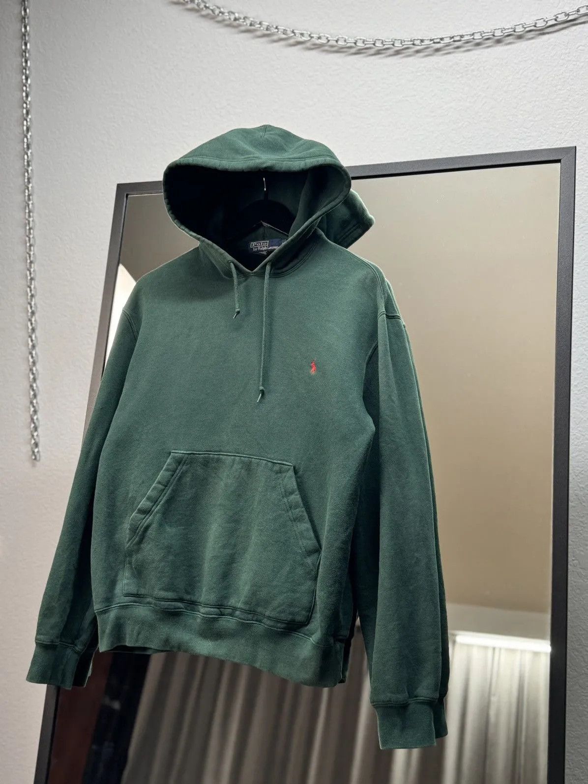 Lauren Ralph Lauren × Polo Ralph Lauren × Vintage Faded 90s Small Logo Horse Oversized Vintage Ralph Hoodie NY Size US M / EU 48-50 / 2 - 4 Thumbnail