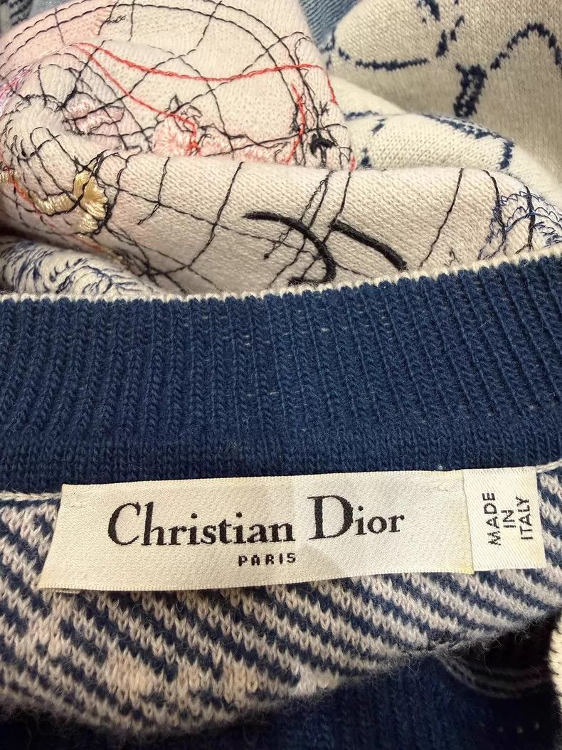 Dior Wool cashmere embroidered sweater
