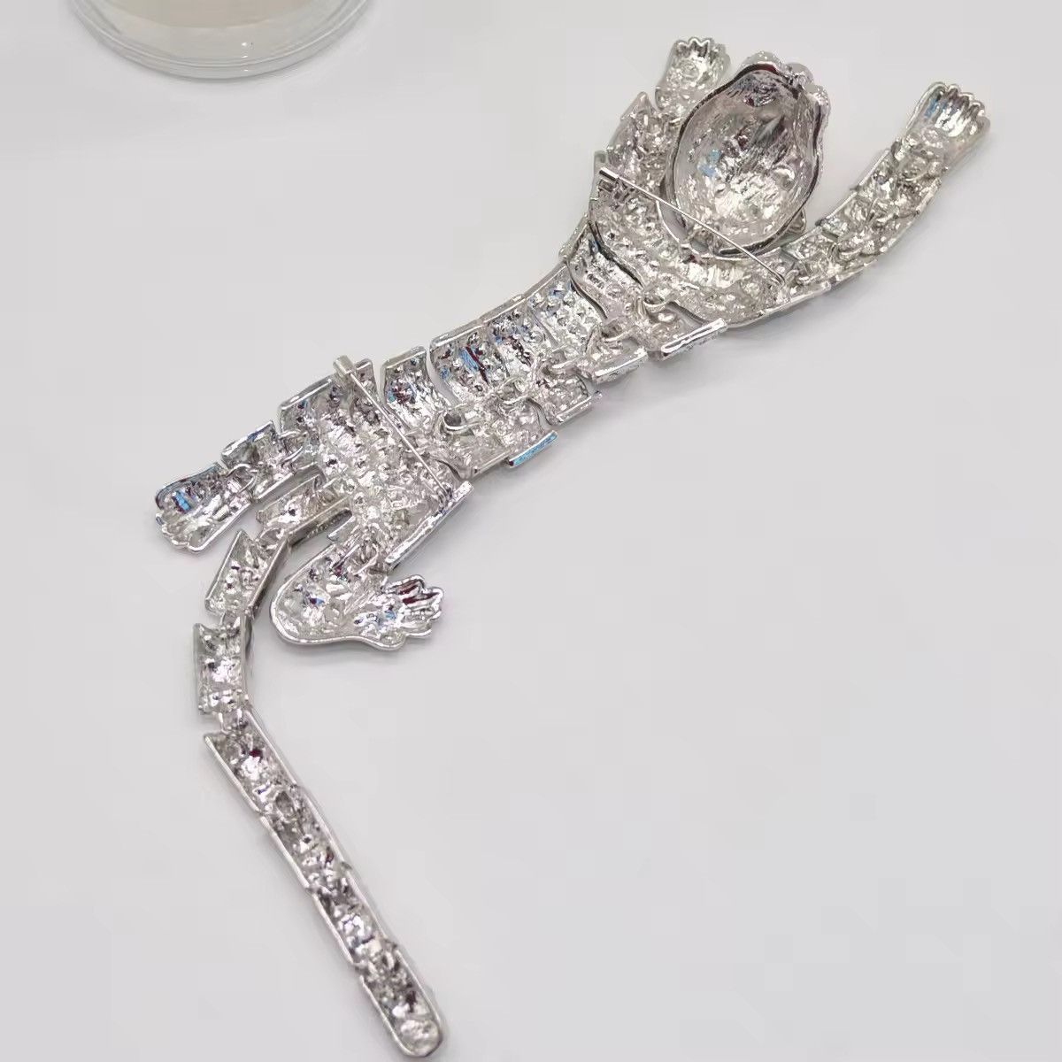 Jewelry Tiger Crystal Brooch Badges Vintage Size ONE SIZE - 2 Thumbnail